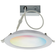 Nuvo Lighting Starfish 6in 12W LED Downlight | Modern White Smart RGB+Tunable White | Bathroom & Kitchen Recessed | 7.2 x 7.2 x 1.5 in | Model S11280