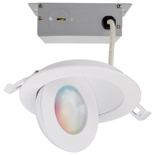 Satco Starfish 9W LED Gimbal Downlight/4" 2700K/5000K RGB, White - S11293R1