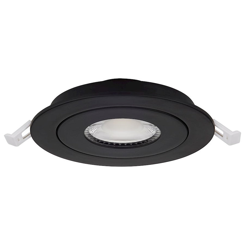 Satco 9W LED Gimbaled Downlight 4" RGB/Tunable White Round Black