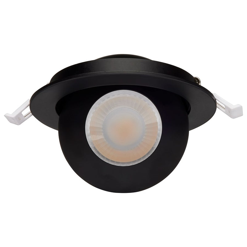 Satco Starfish 9W LED Gimbal Downlight/4" 2700K/5000K RGB, Black