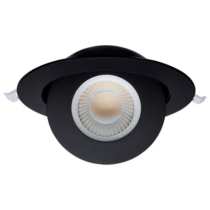 Satco Starfish 15W LED Gimbal Downlight/6" 2700K/5000K RGB, Black