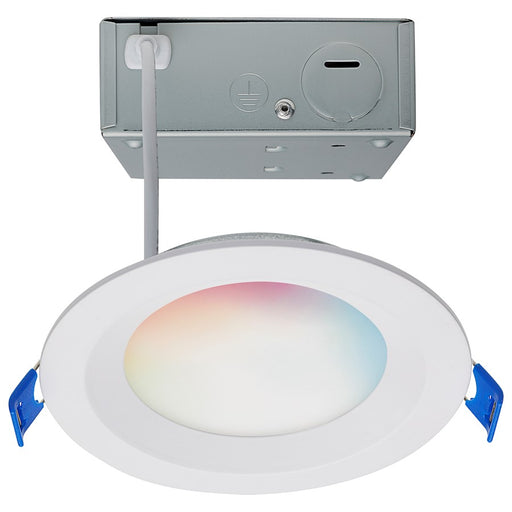 Satco 9W LED Regress Baffle Downlight 4" Round Tunable White/RGB/White - S11564