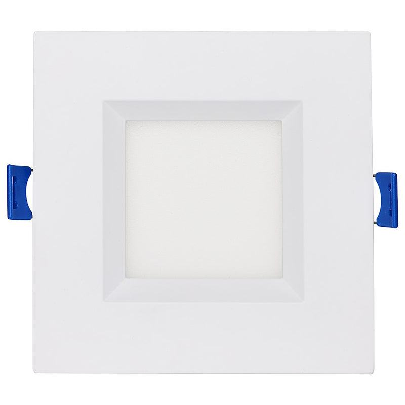Satco 9W LED Regress Baffle Downlight 4" Square Tunable White/RG/White