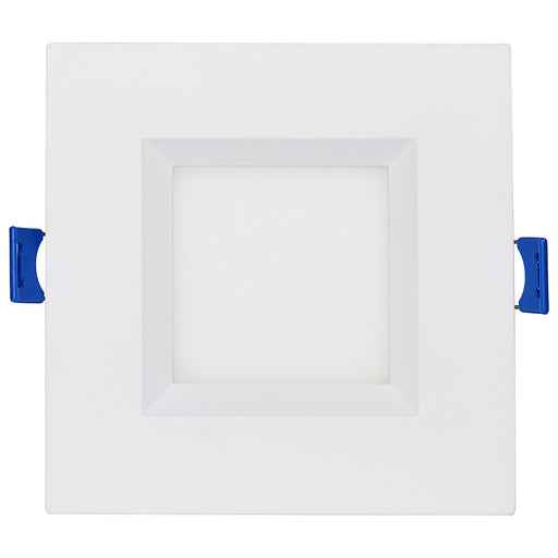 Satco 9W LED Regress Baffle Downlight 4" Square Tunable White/RG/White