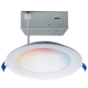Satco 12W LED Regress Baffle Downlight 6" Round Tunable White/RGB/White - S11566