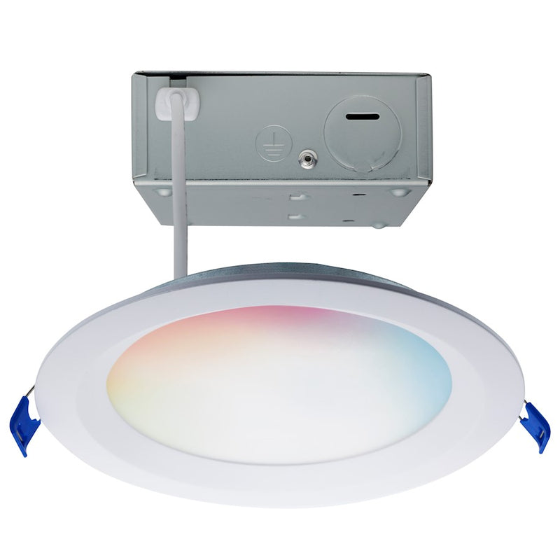 Satco 12W LED Regress Baffle Downlight 6" Round Tunable White/RGB/White - S11566