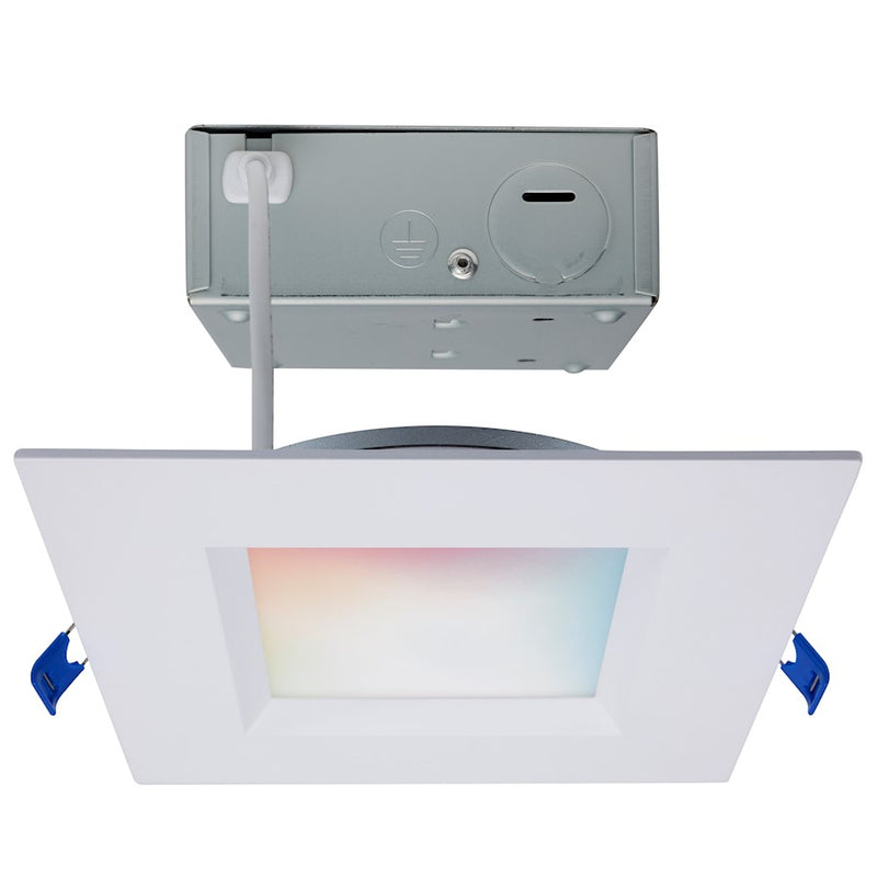 Satco 12W LED Regress Baffle Downlight 6" SQ Tunable/RGB/White - S11567