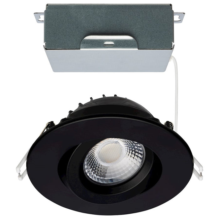 Satco LED Downlight/Gimbaled/Round/Remote Driver, Black - S11619R1