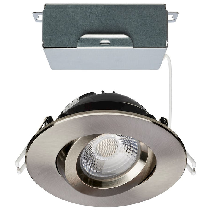 Satco LED Downlight/Gimbaled/Round/Remote Driver, Nickel - S11620R1