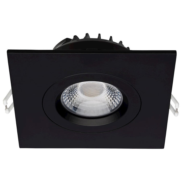 Satco 4" LED Downlight/Gimbaled/Square/Remote Driver, Black