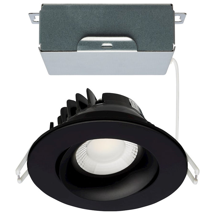 Satco LED Direct Wire Downlight/Gimbaled/Round, Black - S11625R1