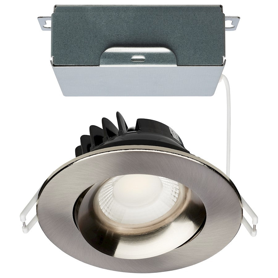 Satco LED Downlight/Gimbaled/Round, Brushed Nickel - S11626R1