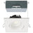 Satco 3.5" LED Downlight/Gimbaled/Square/Remote Driver, White - S11627R1