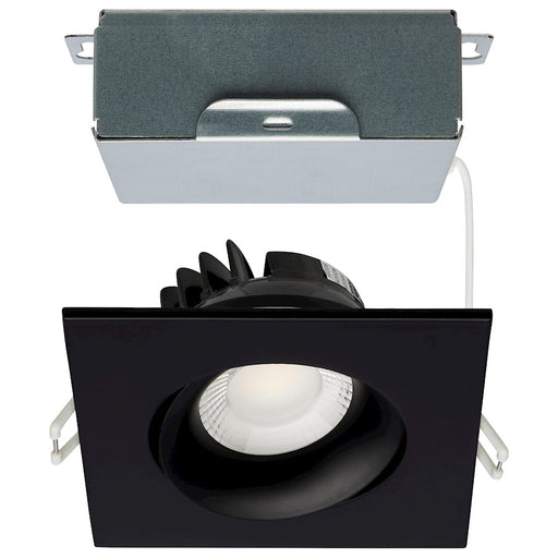 Satco 3.5" LED Downlight/Gimbaled/Square/Remote Driver, Black - S11628R1