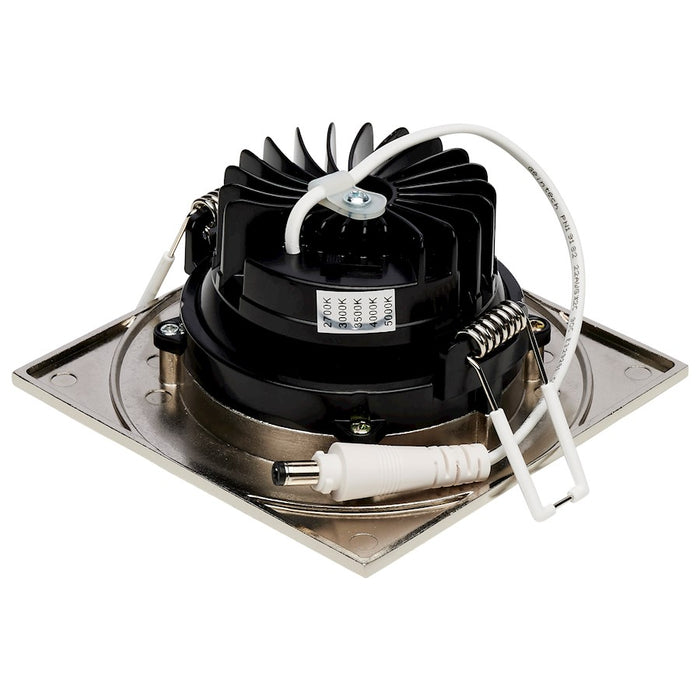 Satco LED Downlight/Gimbaled/Square/Remote Driver, Nickel