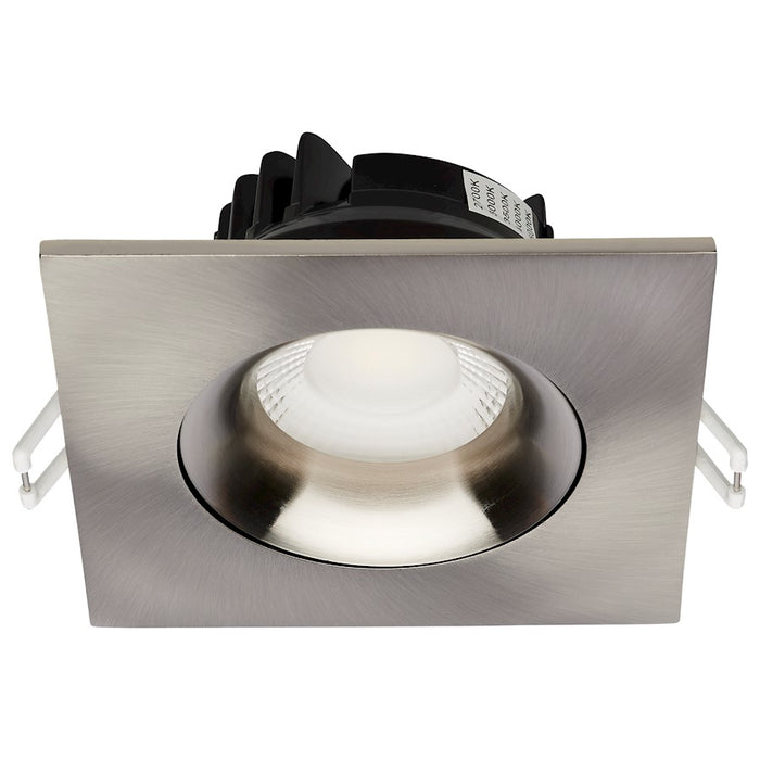 Satco LED Downlight/Gimbaled/Square/Remote Driver, Nickel