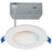 Satco Starfish 8W LED Wire Downlight/4" Remote Driver Round, White - S11636