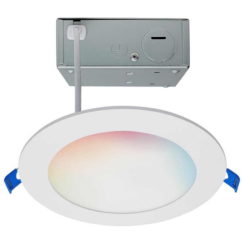Satco Starfish 11W LED Wire Downlight/6" Remote Driver Round, White - S11637