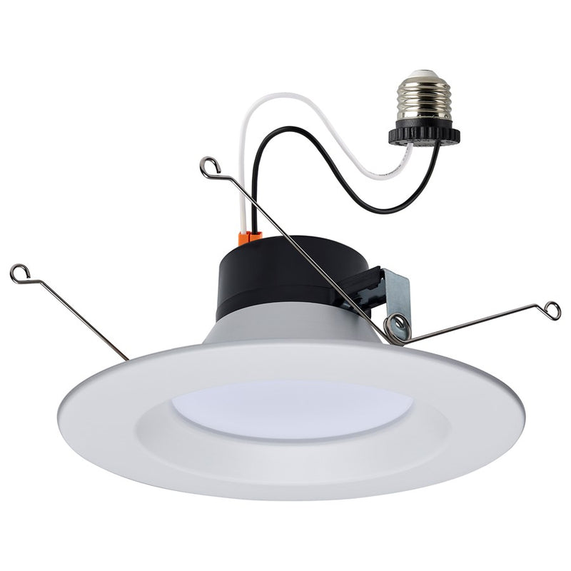 Satco Starfish 11W LED Retrofit Downlight/5-6" RGBTW Round, White - S11639