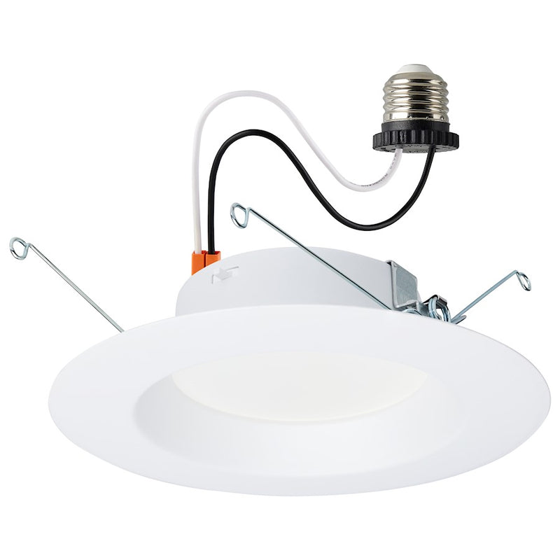 Satco 12.5W LED High Lumen Downlight Retrofit 5-6" Dimmable, White - S11646