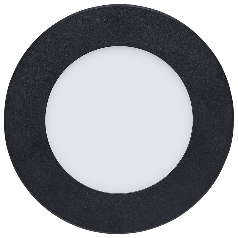 Satco 8W LED Downlight/Remote Driver 4" Round Flat Face, Black