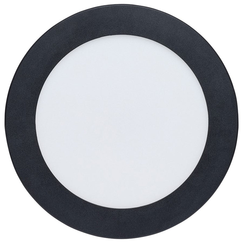 Satco 11W LED Downlight/Remote Driver 6" Round Flat Face, Black