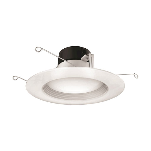 Nuvo Satco 9W LED Downlight Retrofit 5-6in | Modern White Trim | Bathroom & Kitchen Recessed Light | 800 Lumens, 2700K-5000K, Dimmable | Model S11801