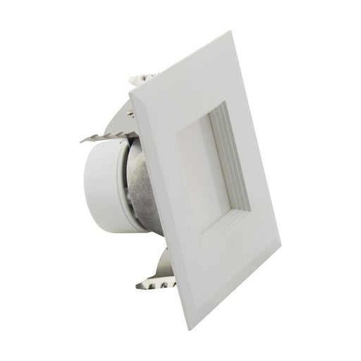 Nuvo Lighting Color Quick 4in Square LED Downlight Retrofit | Modern White Finish | Kitchen & Bathroom Recessed Light | 600 Lumens, 5 CCT | Model S11820