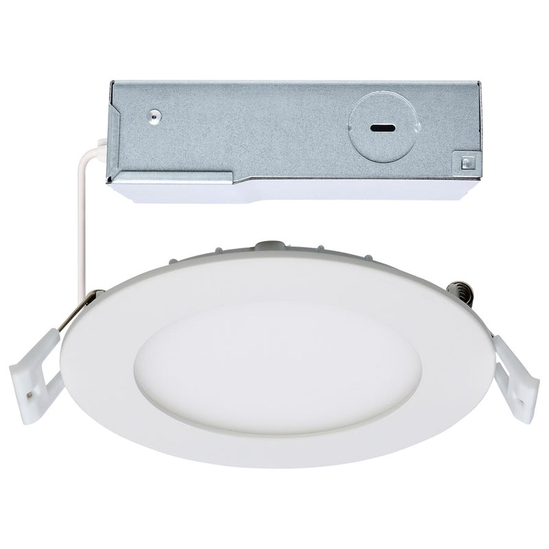 Satco 10W LED Downlight/Edge-lit 4" Round Remote Driver, White - S11826R1
