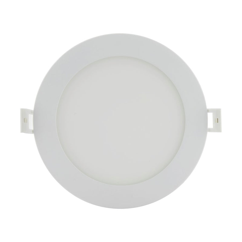 Nuvo Lighting 6in 12W LED Direct Wire Downlight | Utility White Finish | Wet Location & Shallow Ceilings | 900-980 Lumens, 2700K-5000K | Model S11827