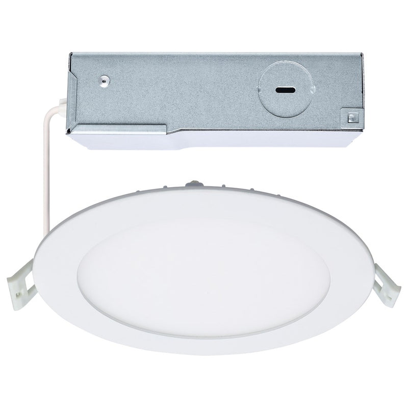 Satco 12W LED Downlight/Edge-lit 6" Round Remote Driver, White - S11827R1