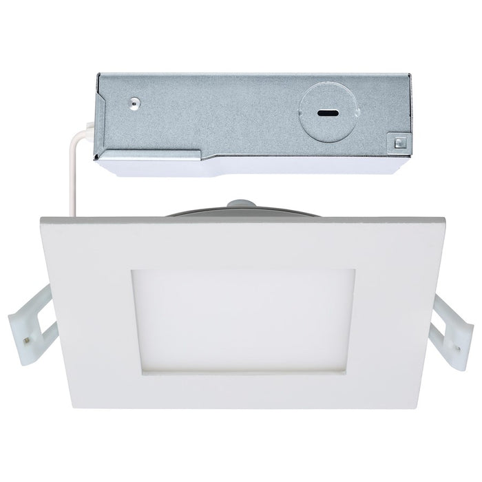 Satco 10W LED Downlight/Edge-lit 4" Square Remote Driver, White - S11829R1