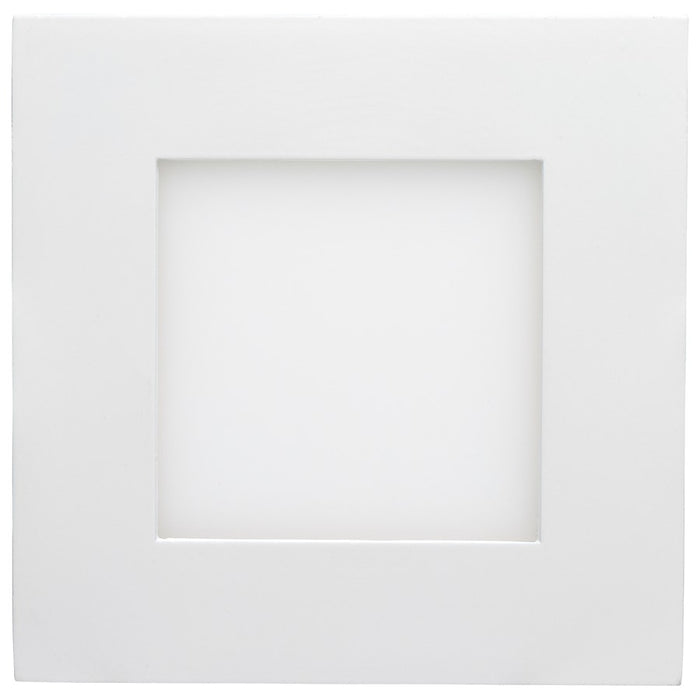 Satco 10W LED Downlight/Edge-lit 4" Square Remote Driver, White