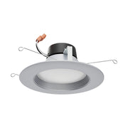 Nuvo Lighting 9W LED Downlight Retrofit 5"-6" | Brushed Nickel Aluminum | Kitchen & Living Room Recessed Light | 800 Lumens, CCT Selectable | Model S11836