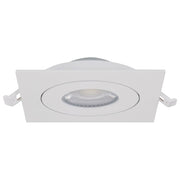 Nuvo Lighting S11841 5in 1-Light Recessed Downlight | Utility White Gimbaled LED | Kitchen & Basement Accent | 5 x 5 x 1 in, Dimmable | Model S11841