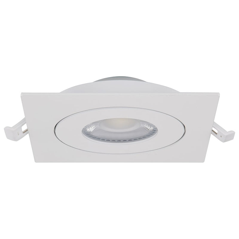 Nuvo Lighting S11841 5in 1-Light Recessed Downlight | Utility White Gimbaled LED | Kitchen & Basement Accent | 5 x 5 x 1 in, Dimmable | Model S11841
