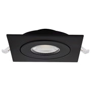 Nuvo Lighting S11843 5in 1-Light Recessed Downlight | Utility Black Gimbaled | Kitchen & Living Room Accent | 5 x 5 x 1 in | Model S11843