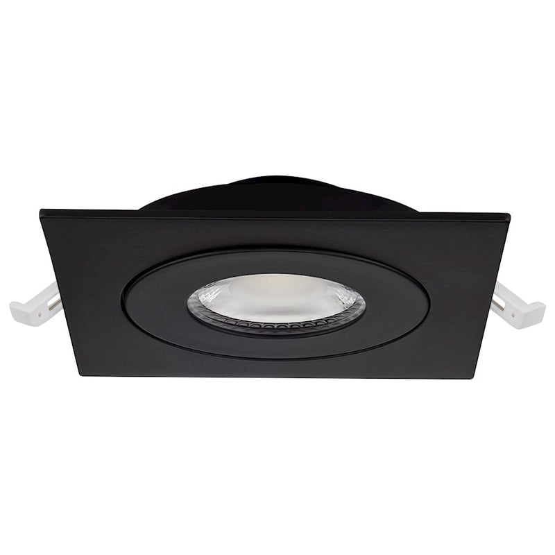 Nuvo Lighting S11843 5in 1-Light Recessed Downlight | Utility Black Gimbaled | Kitchen & Living Room Accent | 5 x 5 x 1 in | Model S11843