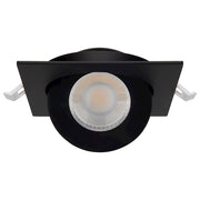 Nuvo Lighting S11843 5in 1-Light Recessed Downlight | Utility Black Gimbaled | Kitchen & Living Room Accent | 5 x 5 x 1 in | Model S11843