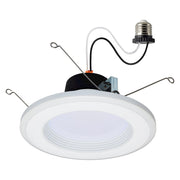 Nuvo Lighting S11846 7in Integrated LED Recessed Downlight | White Utility Finish with ColorQuick Technology | Kitchen & Bathroom Wet | Model S11846