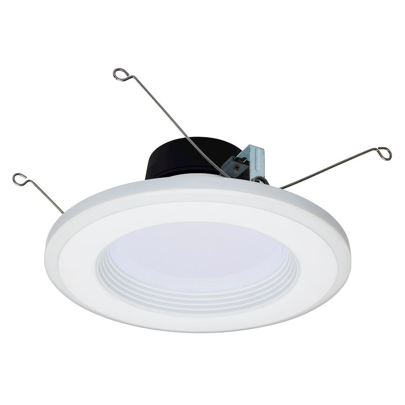 Nuvo Lighting S11846 7in Integrated LED Recessed Downlight | White Utility Finish with ColorQuick Technology | Kitchen & Bathroom Wet | Model S11846