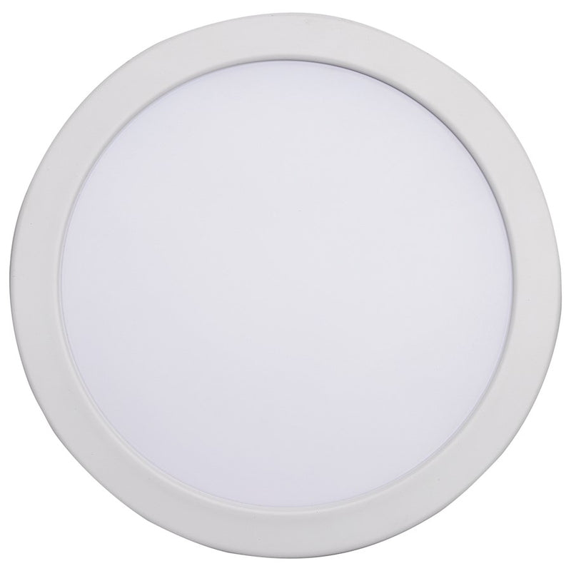 Satco LED Fire Rated 6" Direct Wire Downlight, Round/120V, White/Red