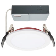 Nuvo Satco 4in LED Fire Rated Direct Wire Downlight | White/Red Specialty | Residential & Commercial Recessed Lighting | 800 Lumens 10W | Model S11868