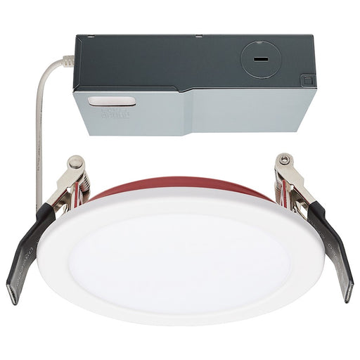 Nuvo Satco 4in LED Fire Rated Direct Wire Downlight | White/Red Specialty | Residential & Commercial Recessed Lighting | 800 Lumens 10W | Model S11868