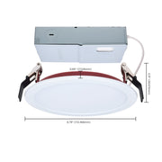 Nuvo Lighting S11869R1 13W LED Recessed Downlight | Specialty White Fire-Rated | Kitchens & Hallways | 1100 Lumens 5-CCT 0-10V | Model S11869R1