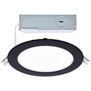Satco 12W LED Downlight/6" CCT Round Remote Driver, Black - S11875R1