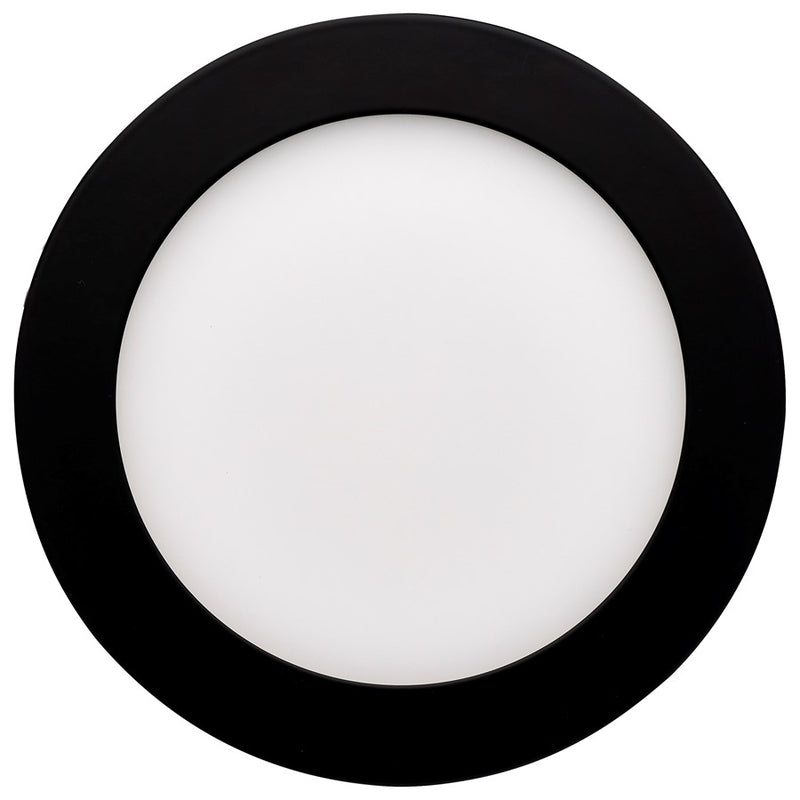 Satco 12W LED Downlight/6" CCT Round Remote Driver, Black