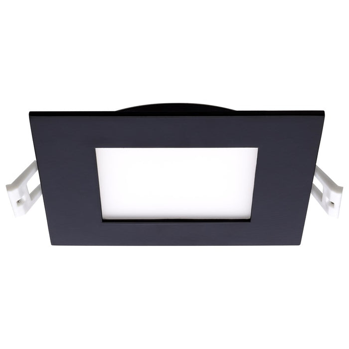 Satco 10W LED Downlight/4" CCT Square Remote Driver, Black