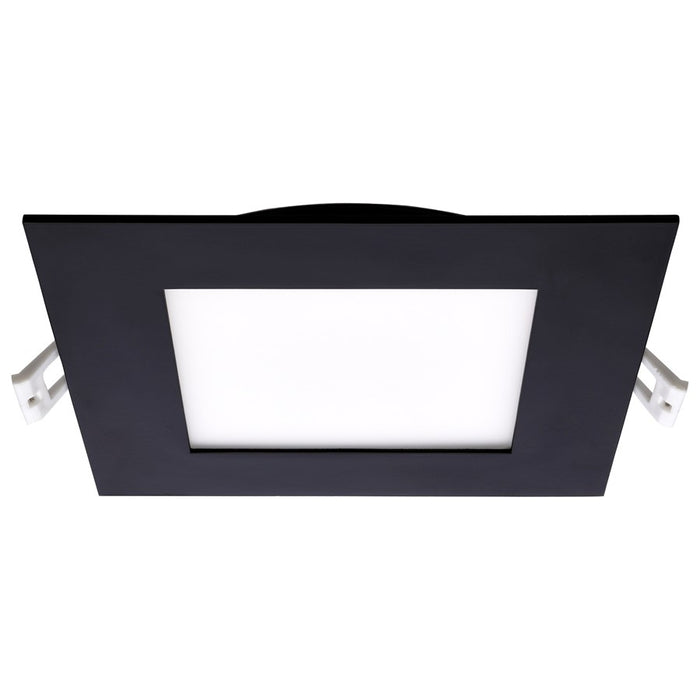 Satco 12W LED Direct Wire Downlight/6" Square Remote Driver, Black