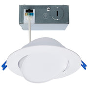 Satco 14W 6" Directional Low-Profile Downlight CCT Selectable White - S11879